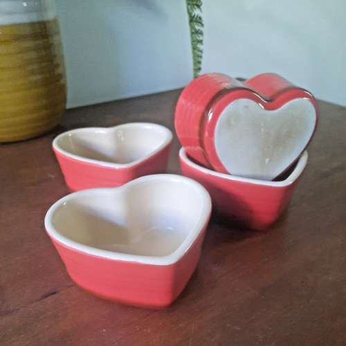 Heart shape stoneware - 4,