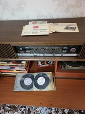 Vintage Retro Grundig Mandello Radiogram Cabinet Stereo Radio Recordplayer Wood