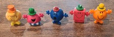5 x Vintage Pencil Toppers Mr Men & Little Miss - Strong Retro 1996 1997