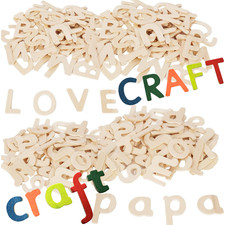 Wooden Letters Set 120pcs – Uppercase & Lowercase Alphabet A–Z for Crafts & DIY