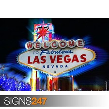 LAS VEGAS SIGN poster large