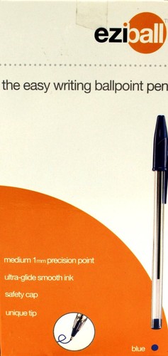 Blue ballpoint pen fine - blue,