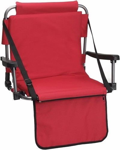 Red stadium chair bleacher - red,
