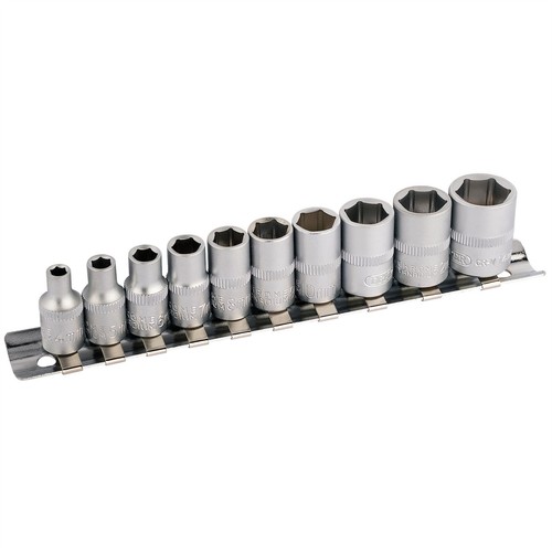 10pc square drive metric - 10pc, 1/4"
