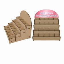 DISPLAY STAND CANDLES MULTI PURPOSE  BOX COMPARTMENTS CRAFT FAIR 4mm MDF NO GLUE