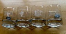 4 Whisky/ Brandy/ Jim Beam Assorted Promo Drinking Tumblers Glasses All Perfect