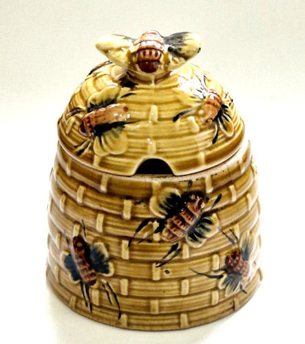 Vintage ceramic beehive honey - ceramic,