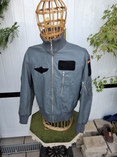 Vintage German Miltary Leather Flight Jacket Size M/L