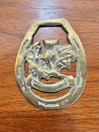 Vintage brass horse - horse,