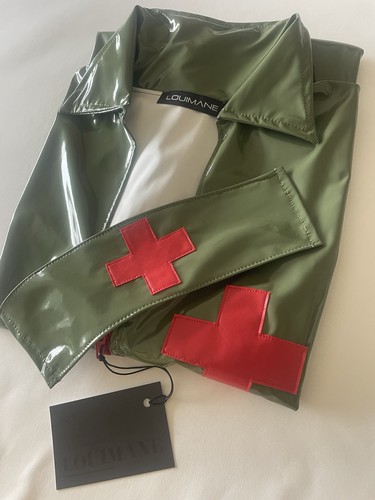 Khaki green pvc nurse uniform - khaki,