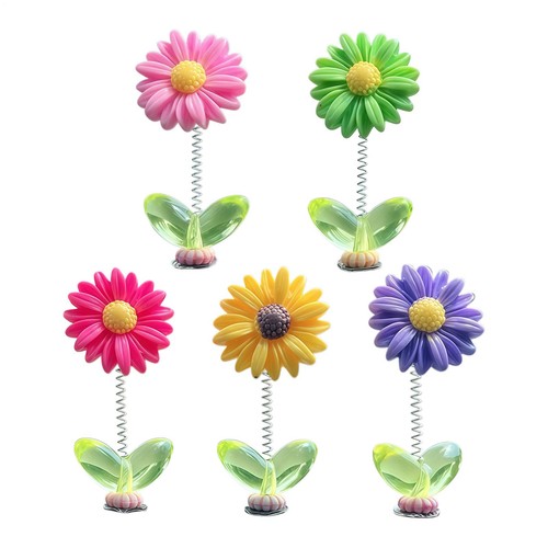 5pcs sunflower car - sunflower, dashboard