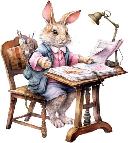 Colour teacher peter - teacher, rabbit