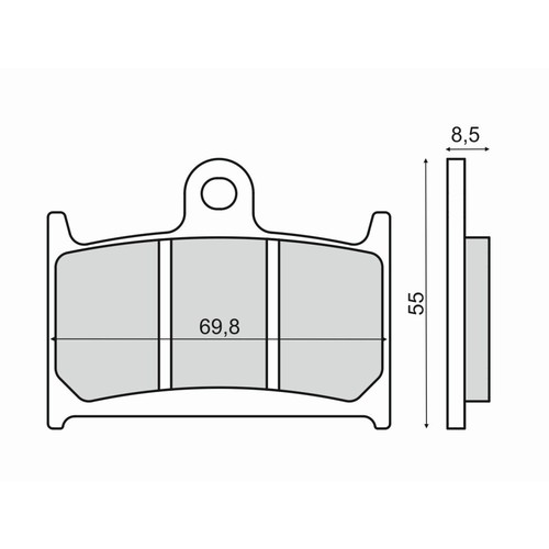 Pair brake pads for triumph - pair,