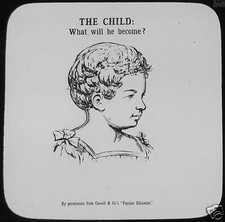 Glass Magic Lantern Slide THE