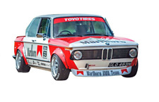 Classic BMW 2002 Clear Body Shell for 1:10 RC MINI Tamiya M07 225mm + Marlb Deca