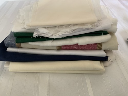 Mixed plain fabric remnants - mixed,