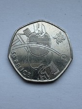 Olympic Table Tennis 50p Coin