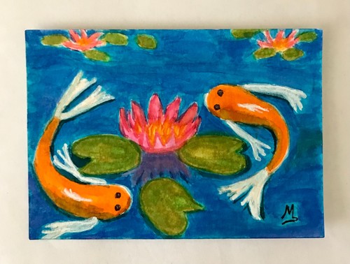 Koi fish and - koi, water