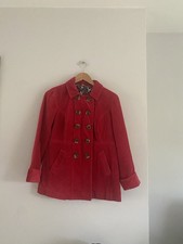 Boden Women Velvet Pea coat Sıze 12