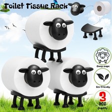 3x Shaun The Sheep Toilet Tissue Rack Roll Holder Stand Gift Bathroom Home UK