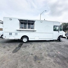 "Full-Size White Food Truck