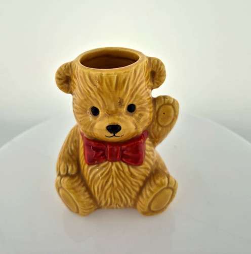 1960s teddy bear eggcup - teddy, egg