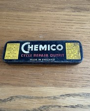 Vintage Chemico Cycle Repair Outfit - Black Tin with Some Contents