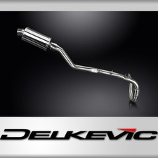 Suzuki DRZ400E 2000-2009 Delkevic Full Exhaust 225mm Oval Stainless Silencer Can