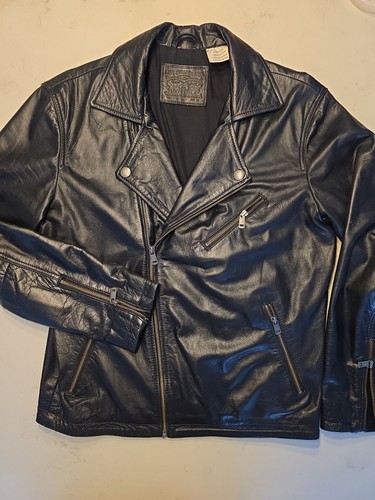 Levis biker leather jacket - levis,