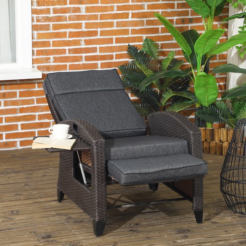 Outsunny garden recliner - outsunny, w/