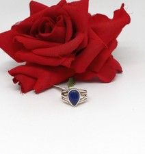 Sterling Silver NWT Lapis Lazuli  Ring Size 8 5.1g CAT RESCUE