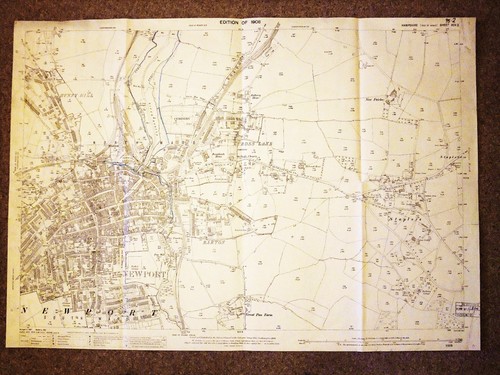 Isle wight old map - isle, plan