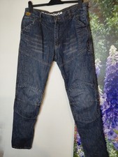 Ladies Red Route Motorcycle Trousers In Size 14