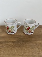 Denby Maxwell House 2 coffee mugs Vintage Commemorative 25 Years VGC. Limited Ed