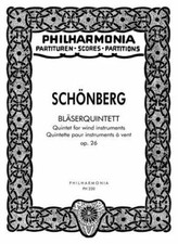 Wind Quintet op. 26 op. 26 miniature score sheet music Schoenberg, Arnold fo