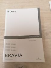 Sony Bravia tv manual book various models KDL-37S40xx KDL-37V40XX KDL-32S40xx KD
