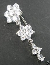 Grade titanium flower dangle - grade,