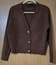 Ladies V Neck Cardigan. Size