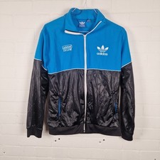 Adidas Mens Tracksuit Chile 62 Jacket Blue/Black Long Sleeve Full Zip Size ? UK