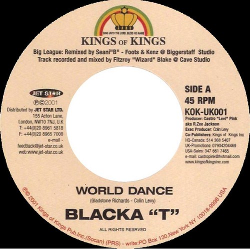 Blacka world dance - world, (7")