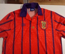 1993-95 Scotland Away Shirt, Original And Rare, Size XL
