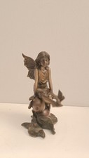 Miniature Fairy Collection Ornament On Berries Figurine Home Decor