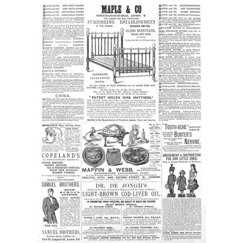 Victorian adverts maple co - victorian,