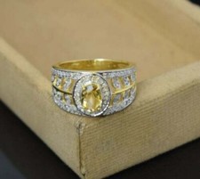 Elegant Yellow Citrine Ring