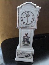 Crested Ware Grandfather Clock Shakespeare Quote Watford Crest