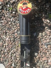 Tetley Bitter Beer Pump handle Pump Mancave home bar brewery  UNTESTED Ale