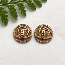 Art Nouveau Charles Rennie Mackintosh Solid Stylised Rose Gold Stud Earrings