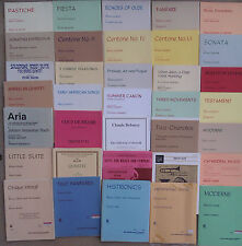 SHEET MUSIC & BOOKLETS FOR BRASS QUARTETS, QUINTETS, ENSEMBLES & CHOIR