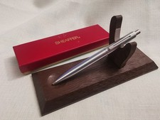 Vintage Sheaffer Tagra Silver Metal USA Ball Point Pen Comes With Original Box