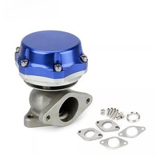 38MM 20PSI Turbo Charger Manifold Compact 2-BOLT External Wastegate Blue